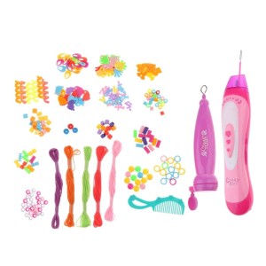 2 in 1 Beader Braider Hair Girls Set