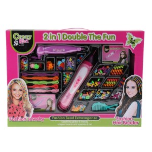 2 in 1 Beader Braider Hair Girls Set