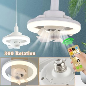 LED Swing Head Fan Light with Remote control 