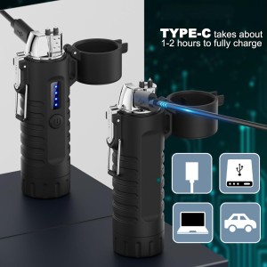 3-in-1 Flashlight, Electric & Plasma Lighter