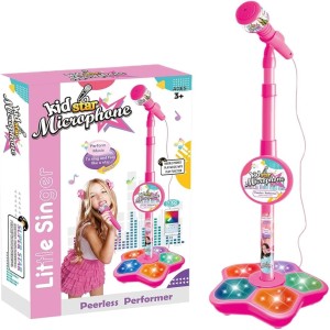 Kids Microphone Karaoke Toy with Stand