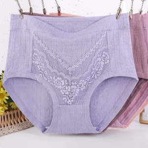 Newest Plus Size LeakProof Lace Cotton Panties