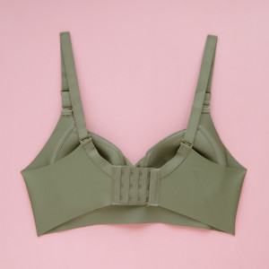 Armela Gentle Cloud Seamless Full Coverage Bra-Olive Green