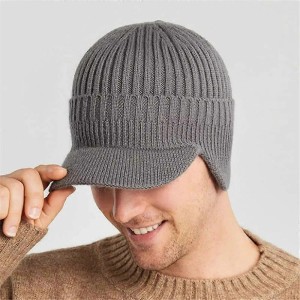 Elastic Warm Ear Protection Knitted Hat for Autumn Winter