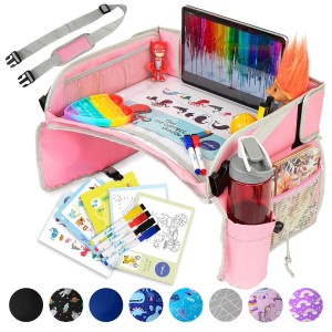Kids Travel Tray for Car – Mess-Free Activity & Snack Table for Toddlers