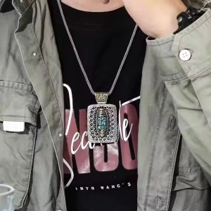 Natural Turquoise Rotating Sky Ball Pendant Greedy China