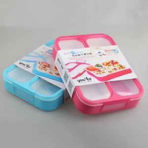 3 Grid lunch & tiffin box random color