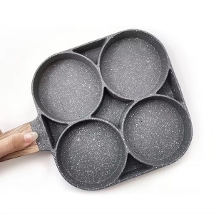 Aluminum 4 Hole Frying Pan 