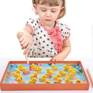 Board Games Toys Table Fish Games Wooden Counting Ducks Toy