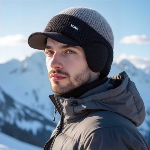 Winter Knitted Earflap Hat - Ultimate Cold Protection & Style