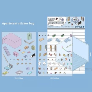 DIY 3D House Stickers
