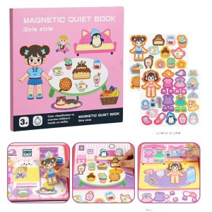 Kids Magnetic Quiet Book Folding Puzzle Scene Early Educational Toy