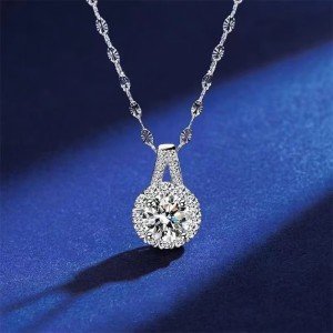 S925 Sterling Silver Sunflower Pendant Necklace