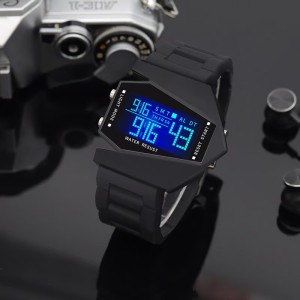 Creative luminous aeroplane shape LED watch