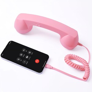 Retro Phone Handset with Type-C Cable