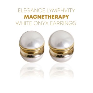Elegance White Onyx Earrings