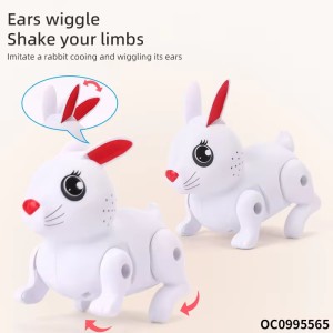 Baby Flashing Led Light up Toys Rabbit Talking Dolls for Kids