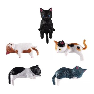 Mini Cat Figurine Set Dashboard & Desktop Decor-5 pcs