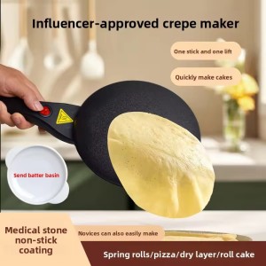 Crepe Maker Electric 600W Non Toxic Pancake Machine 