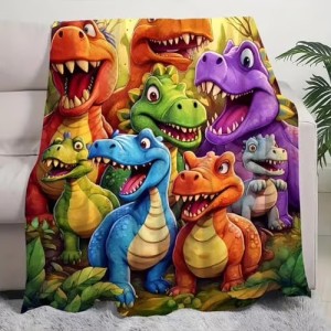 Cloud-Soft Dinosaur Blanket