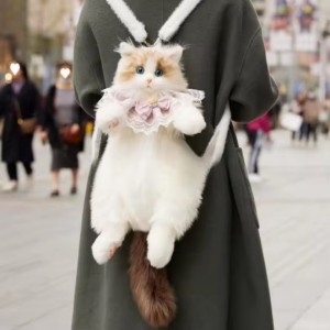 Kitten Backpack Kitten Doll Plush Bag