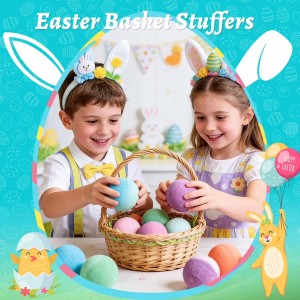 12 pcs Natural Bath Bombs for Kids with Mega Bubbles & Surprise Inside