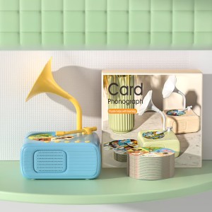 Kids Phonograph with 99 Cards Early Education Phonograph Story Machine