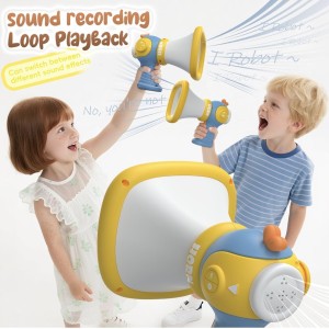 Voice Changer for Kids, Megaphone Toy with 3 Sound Effects Recorder and Music,