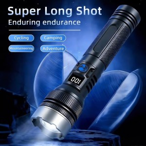 2-in-1 Strong Flashlight --Digital Display Of Power