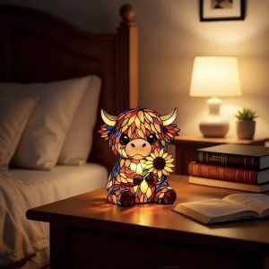 Creative Highland Cow LED Night Light