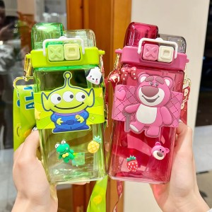 Cute Cartoon Children clear Student Bottle 520 ml