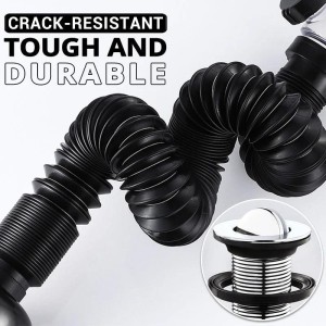 Telescopic drain pipe against odor 