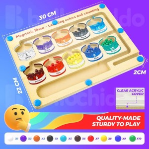 Educational Magnetic Color Sorting Board For Children Big Size