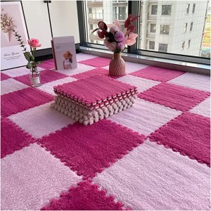 10 Pcs Plush Foam Floor Mat