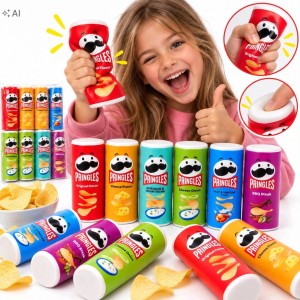 Pringles Can Squishy Stress Relief Fidget Toy Assorted Flavors 1 Pc