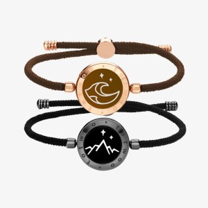 Touch Bracelets with Milan Rope (Black+Rose Gold)